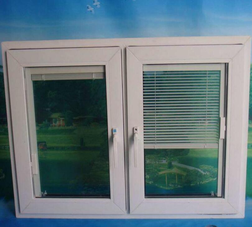 Hurricane Impact Double Glazed Inner Blinds UPVC Casement Glass Window