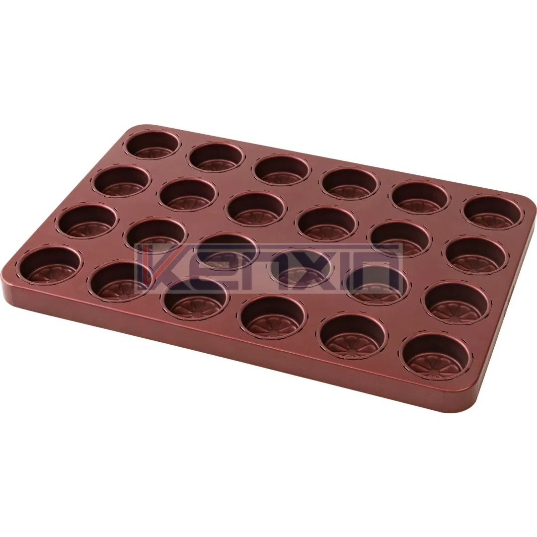 Optimal Heat 24 Slot Orange Pastry Pan for Consistent Orange Slice Tart Baking