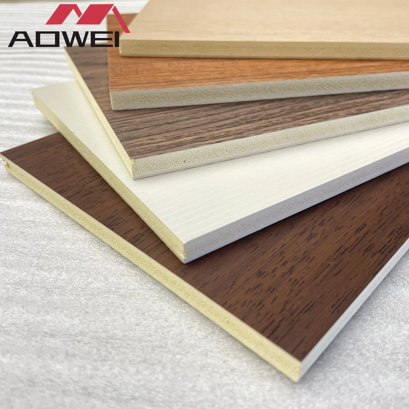 Waterproof Modern Architectural Style Scratch-Resistant 3D Bamboo WPC Flat Wall Panel