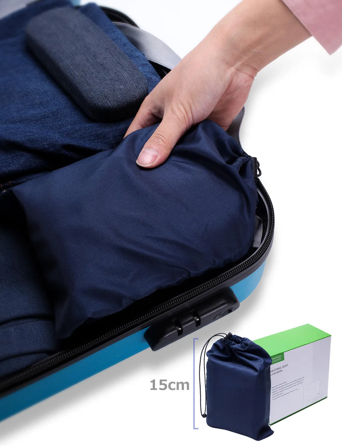 Electric Rechargeable 12V Car Cooling Seat Cushion Multi Function Car Heat Pad