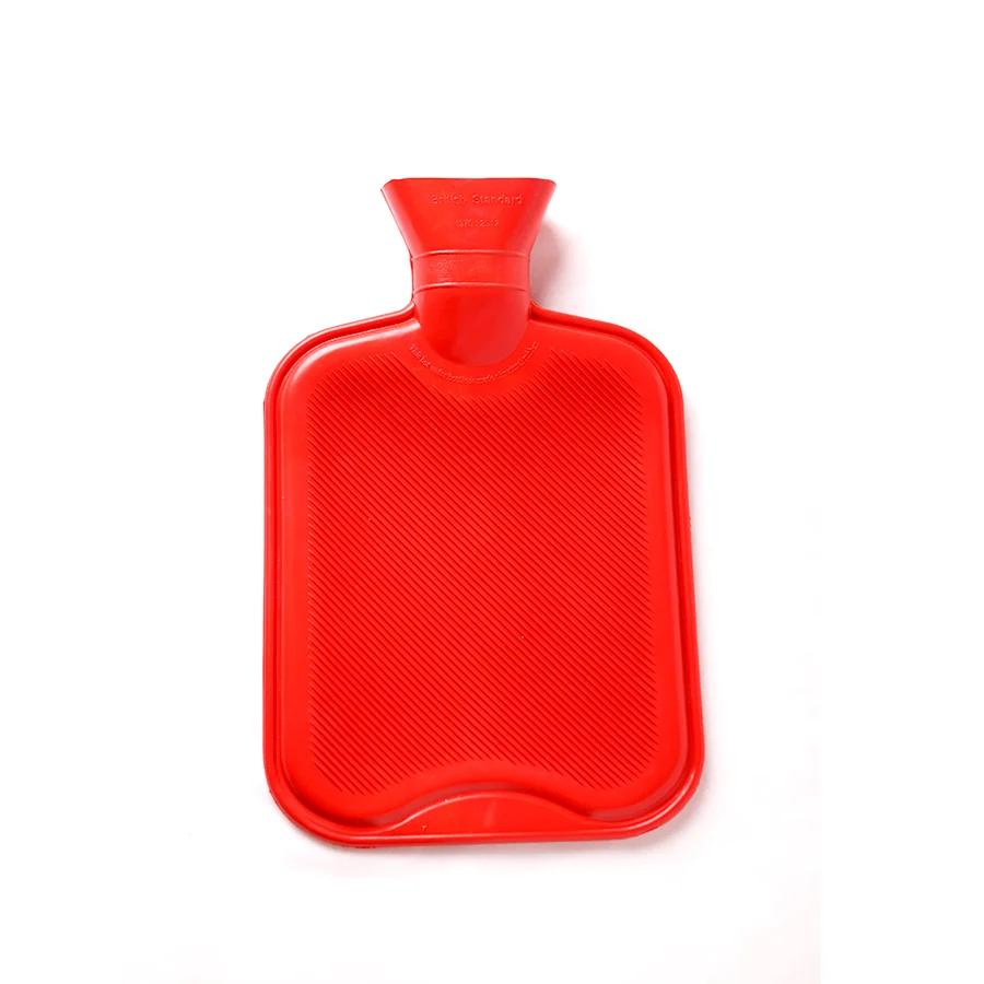 Reusable Mercerized Explosive-Proof Bottle 500ml 1L 2L Covered Electric Rubber Silicone Hot Water Bag with Fleece Cover