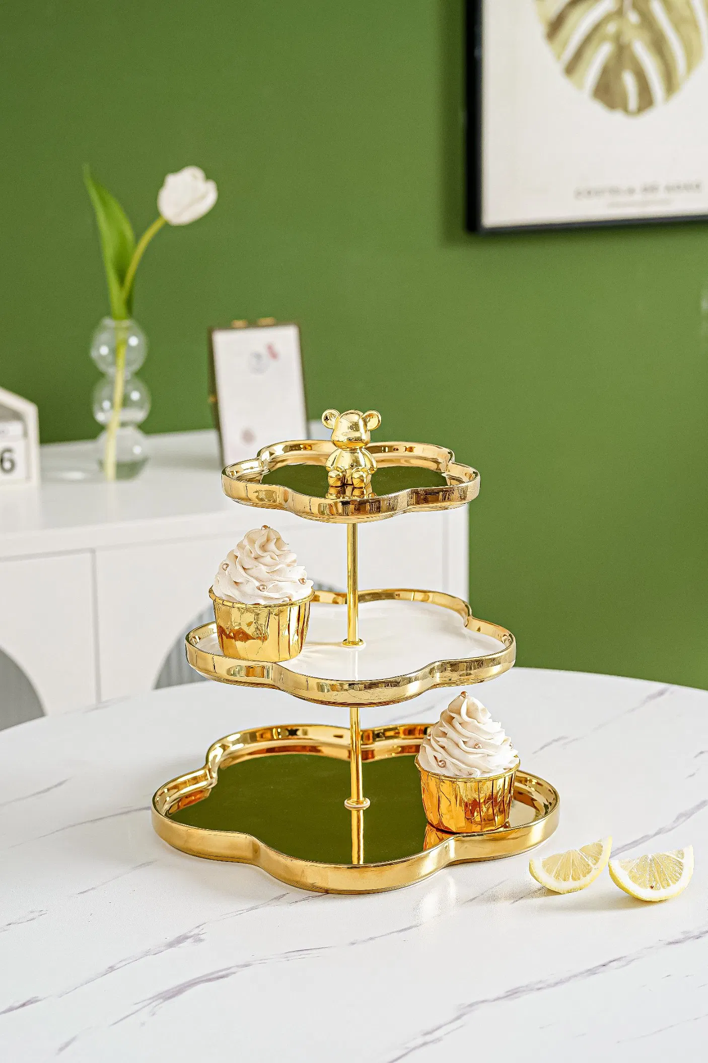 Wooden Tiered Server for Premium Dessert Showcases and Events