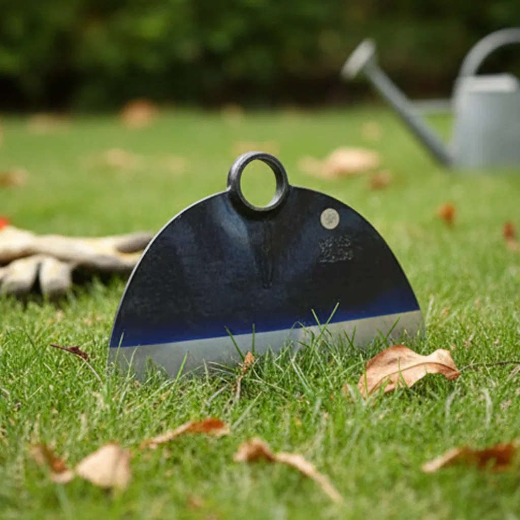 Chinese Factory Customized Forged Steel Garden Farming Tool Half Moon Weeding Hoe