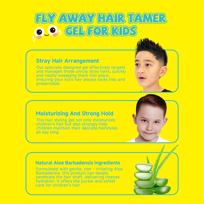 Kids Hair Gel Private Label Moisturizing Customize Natural Hair Styling Gel
