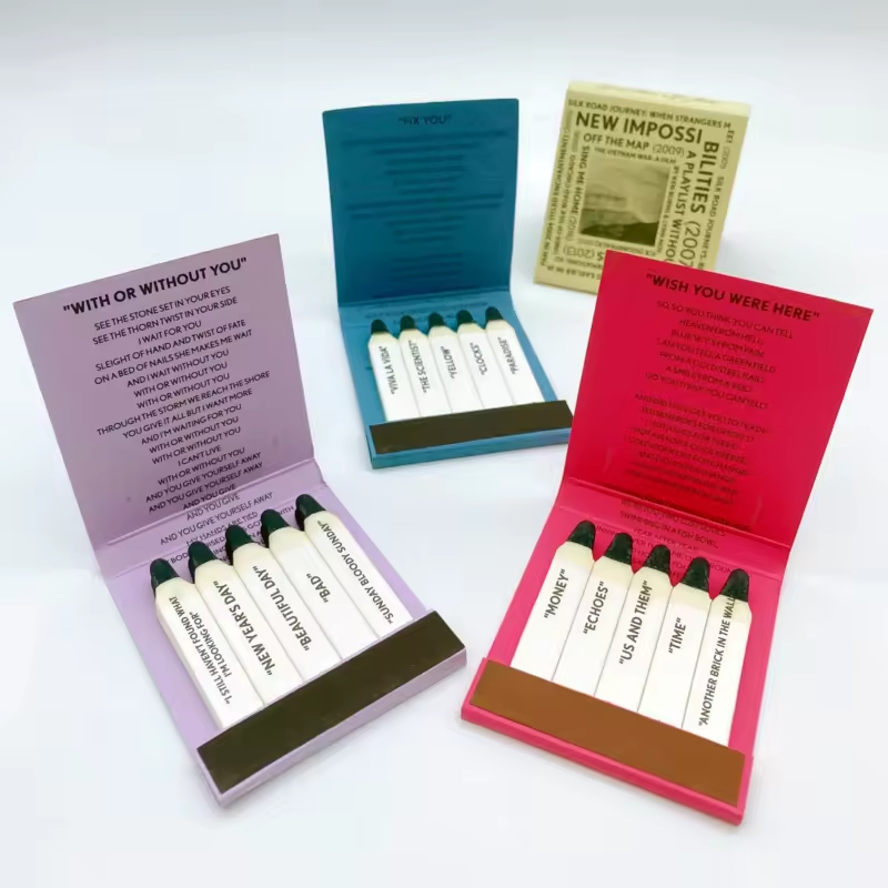 Promotional Matchstick Paper Books Matchs Customizable Text Options