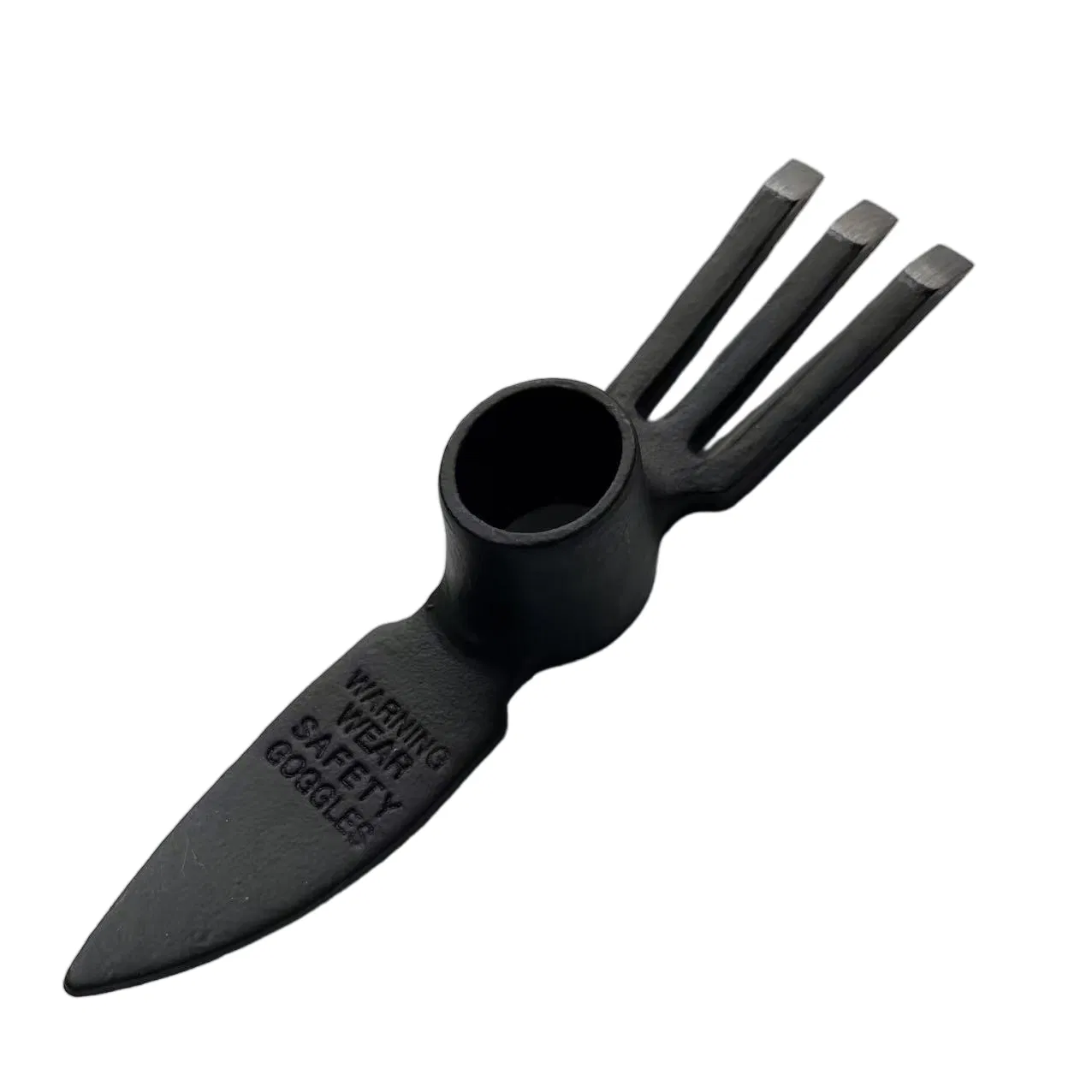 P409 400g Carbon Steel Forged Hoe Fork Pickaxe for DIY
