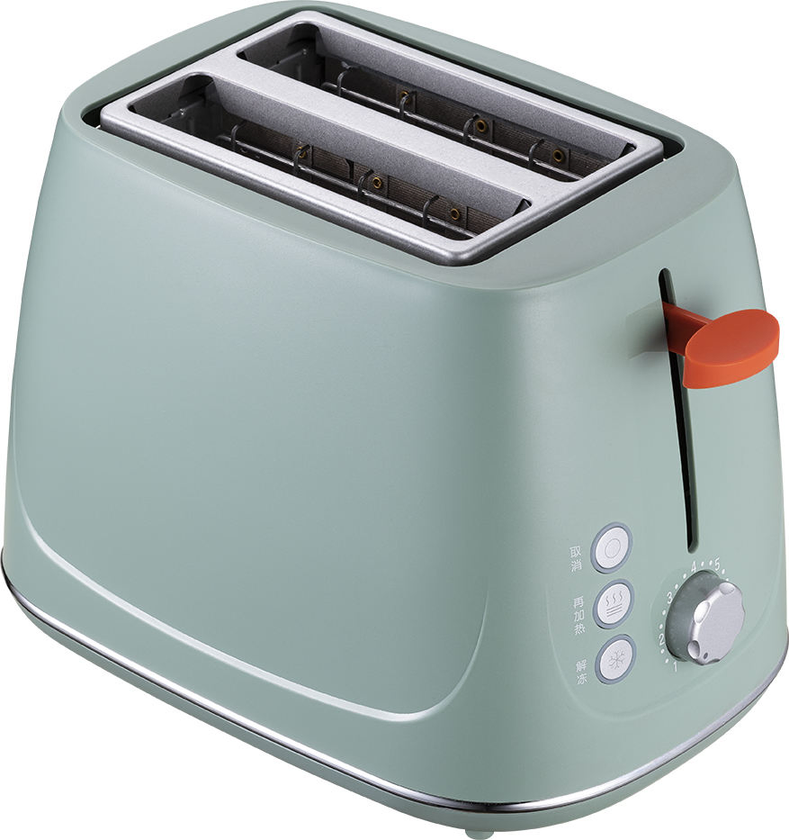 New Design Auto 2 Slices Portable Automatic Fast Heating Bread Toaster