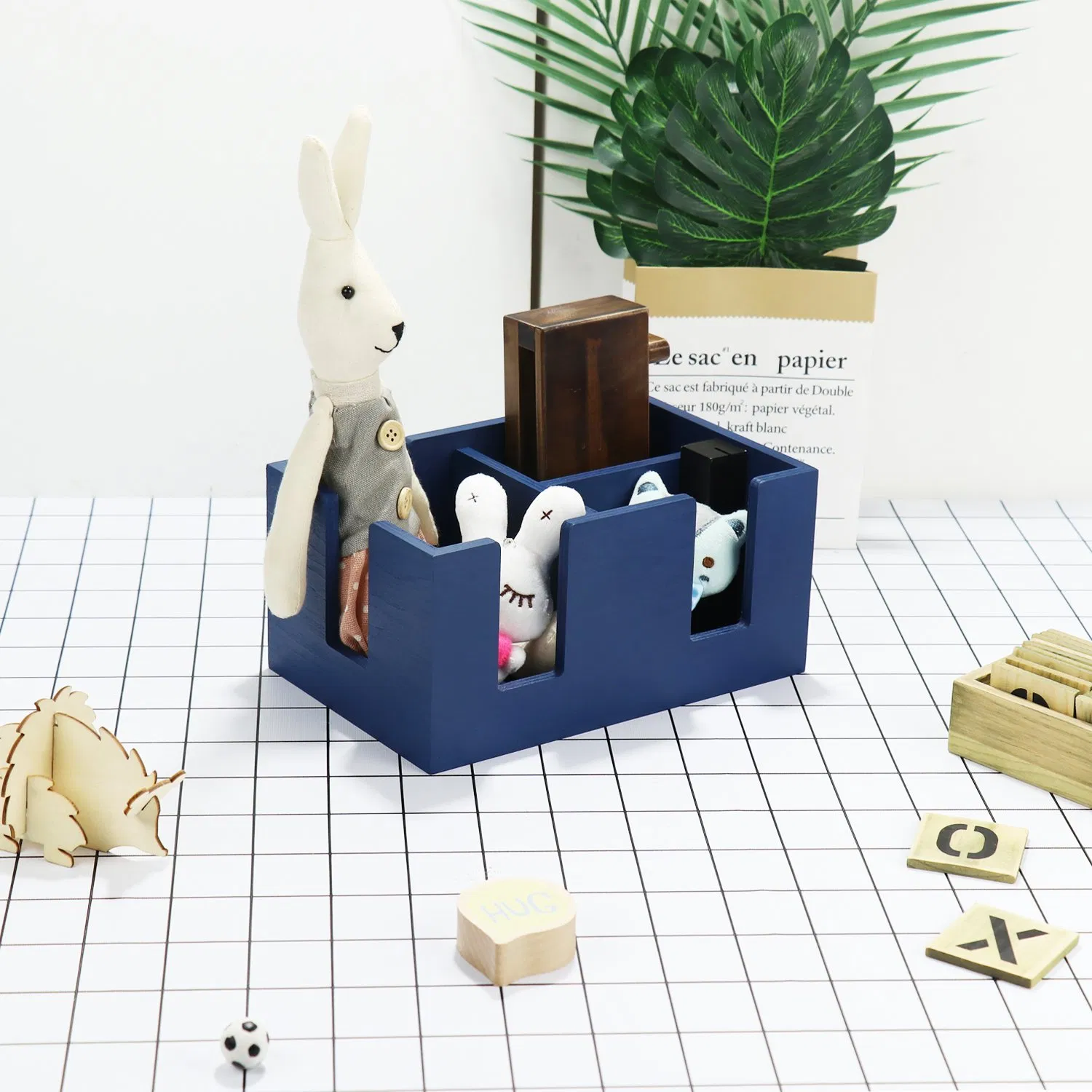 Multifunction Desktop Bathroom Bamboo Wood Luxury Paper Wooden Tissue Boxes
