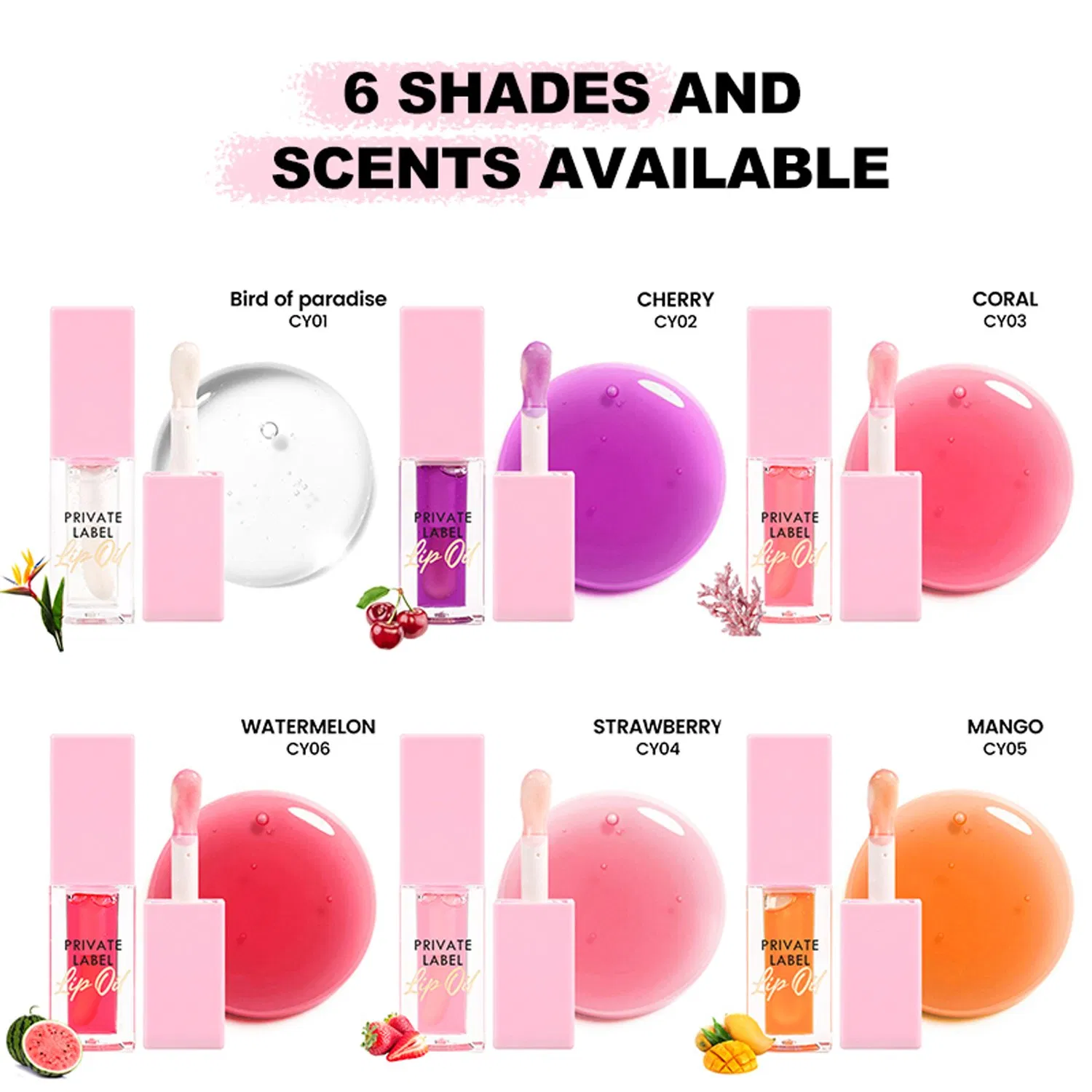 Hot Selling Cosmetics Vegan Cosmetics Private Label Rose Gold Lip Gloss Tubes