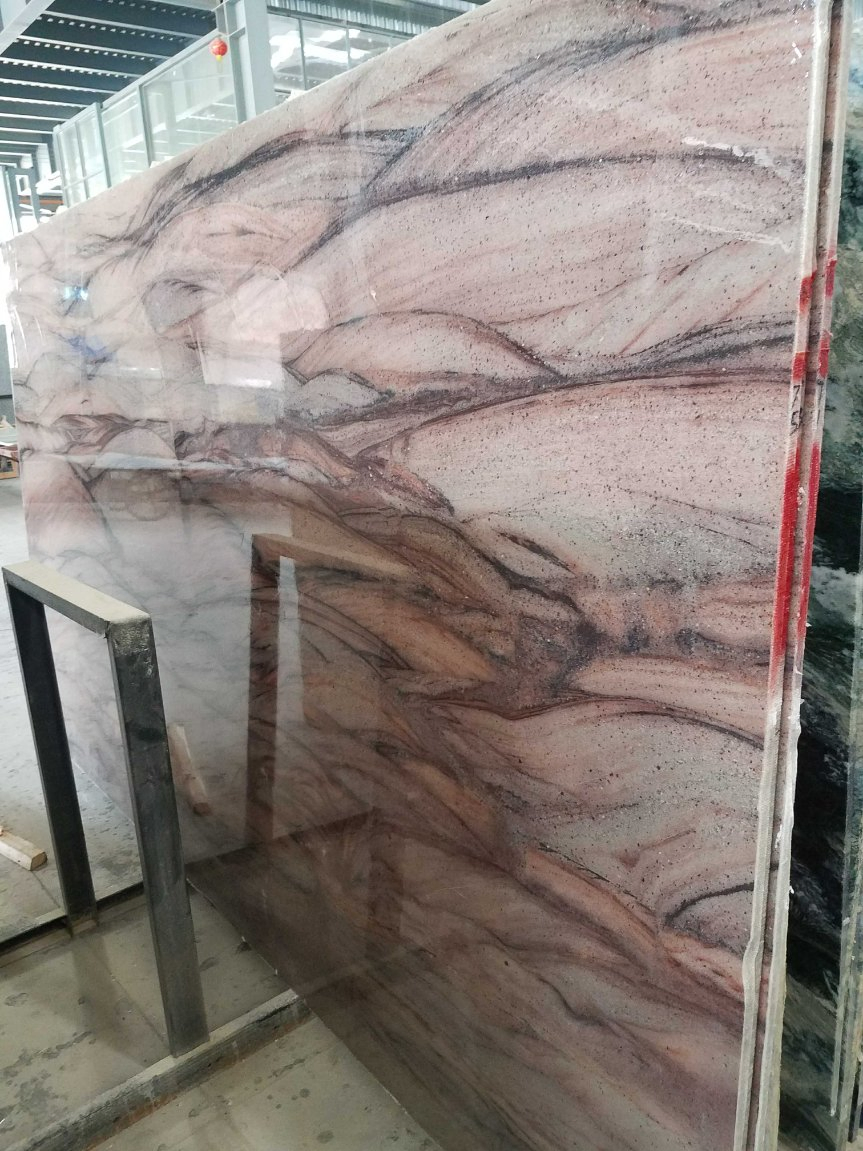 Wholesale Polished Kashmire Gold Natural Stone Granite Cube Stone