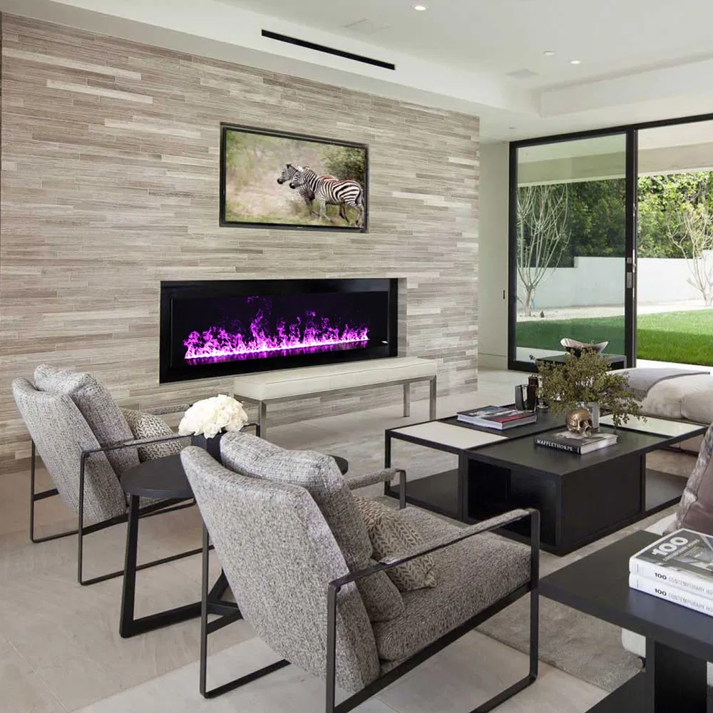 72 Inches Modern Mist Flame Decorative Smart 3D Vapor Steam Fireplaces