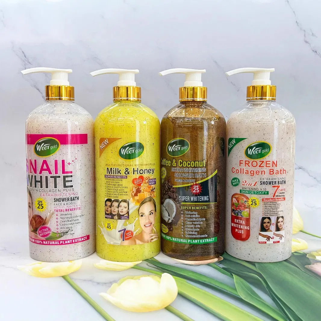 1000ml Vc Turmeric Body Scrub Shower Gel Skin Cleansing Moisturizing Brightening Shower Gel