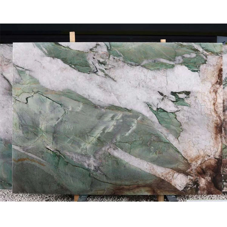 Luxury Stone Tiles Tiffany Blue Quartzite Slabs for Countertop and Table Tops
