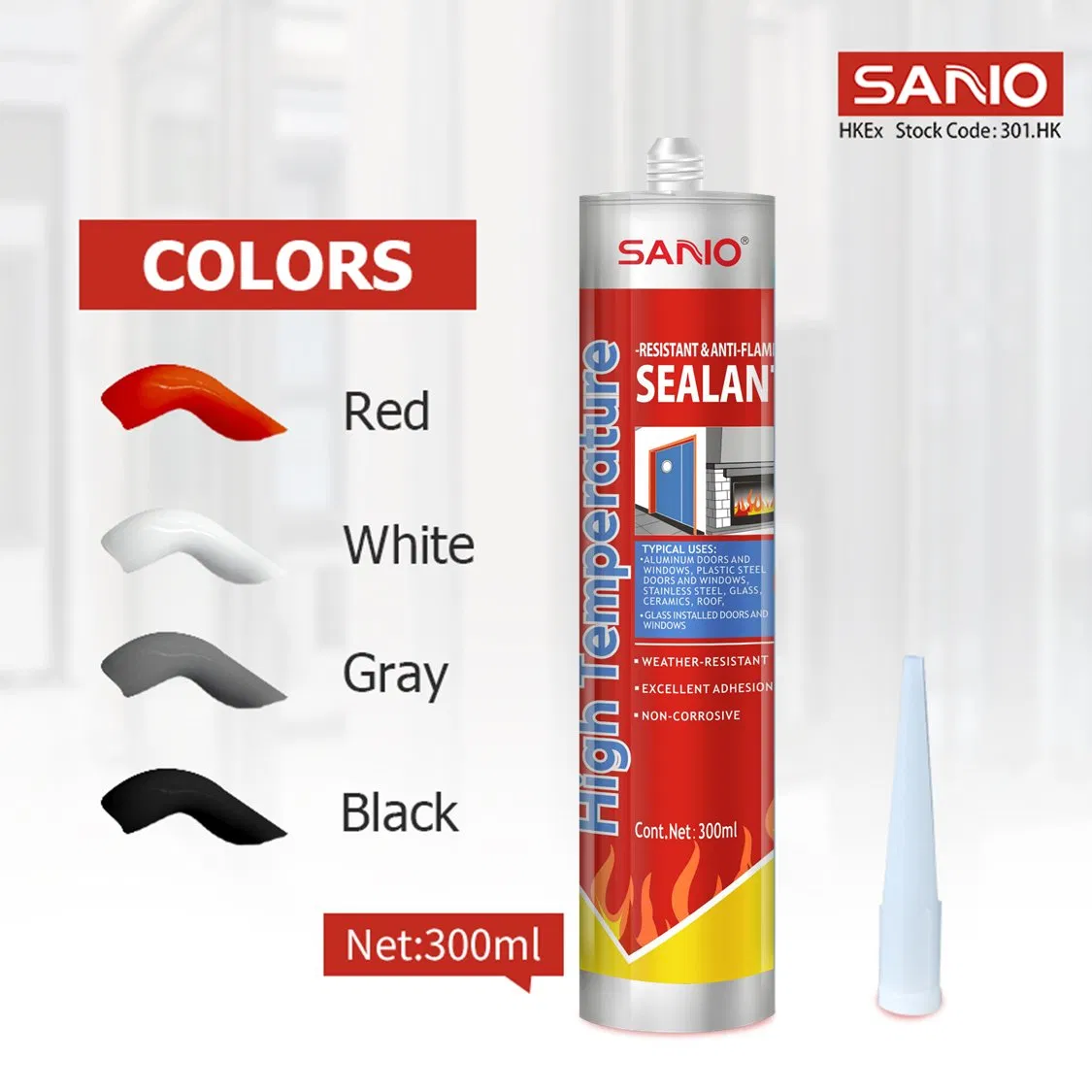Wholesale Price High Quality Silicone Fireproof Sealant High Temperature Resistant Fire Retardant Sealant