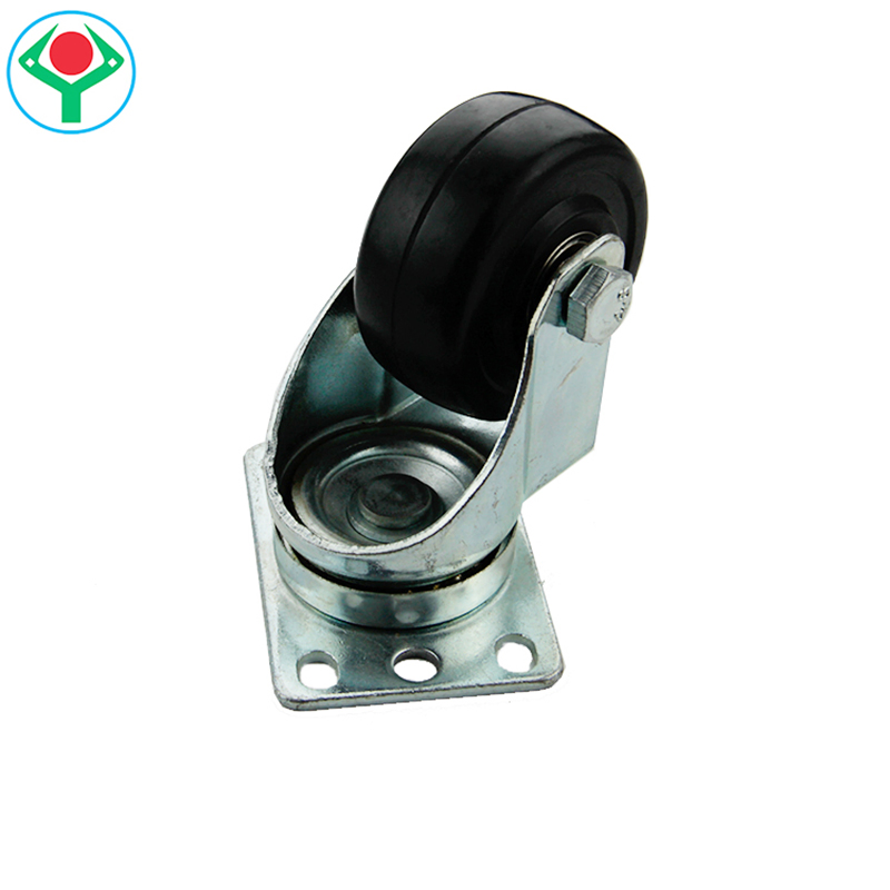 Jy-302eb 3 Inch Wholesale Swivel Medium Duty Trolley Caster Wheel with Bearing Top OEM Ball Style