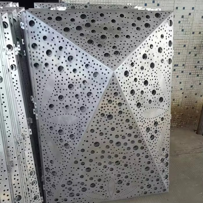 Perforated Mesh Architecture Decorative Metal Alloy Facade Plate Ceiling Aluminium Sheet
