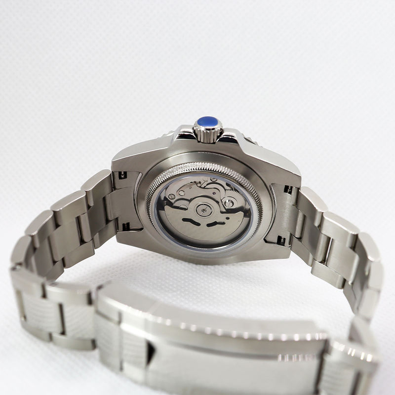 Designer OEM Watch 40mm 904L Stainless Steel Green Mechanical Openwork Men's Watch