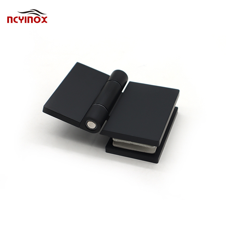 Wholesale Black Matt Hinge Square Shape Stainless Steel Hinge for Interior Glass Doors