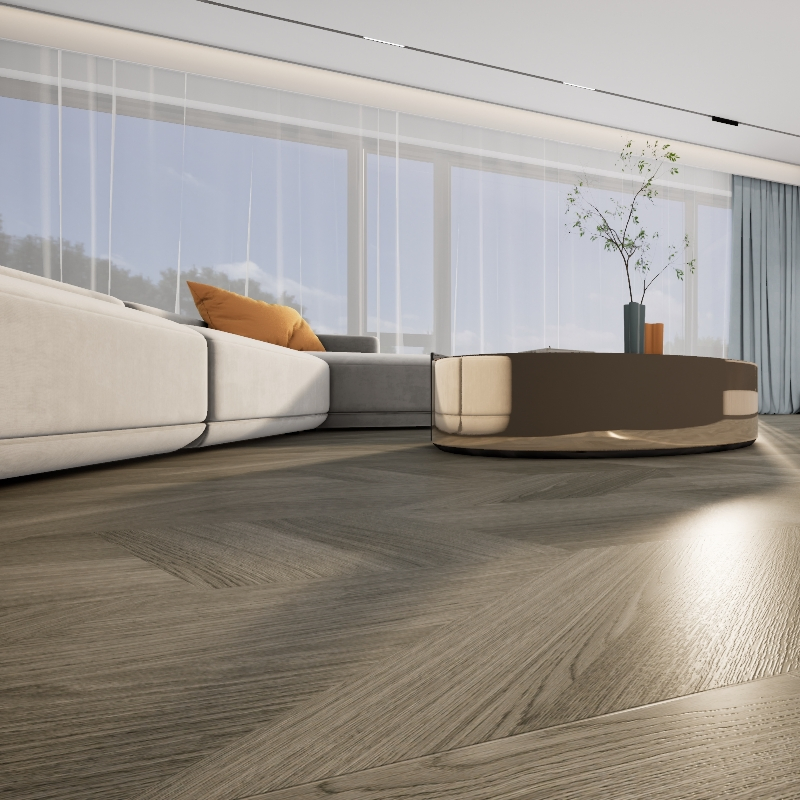 Low Price Double Layer Anti Slip Luxury Solid Flooring for Bathroom/Hospital