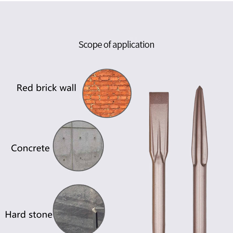 Премиум-набор долото и пробойник 40Cr шестигранный