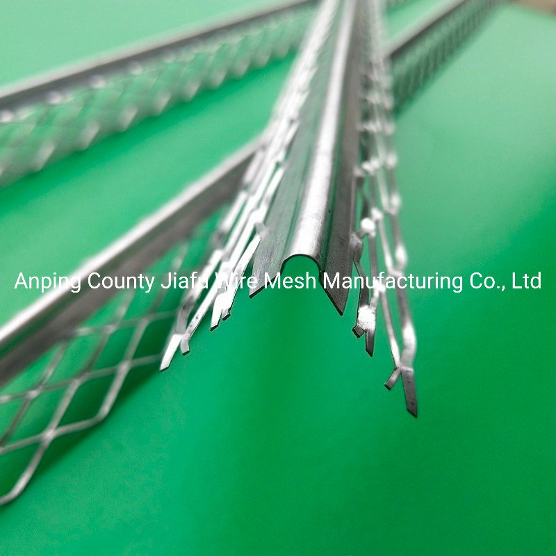 Galvanized Building Material 25mm - 70mm Width Plaster External Render Angle Bead