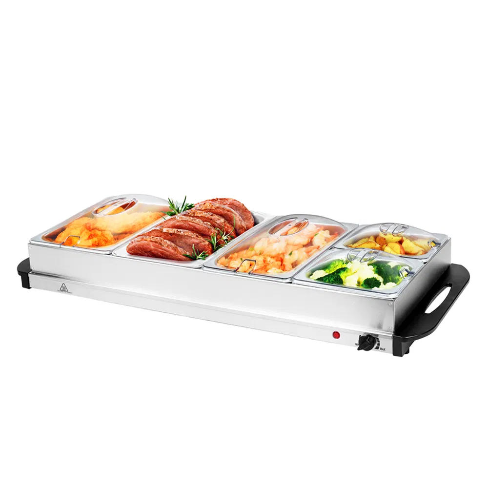 Electric Catering Food Warmer Food Display Container Warming Tray for Buffet