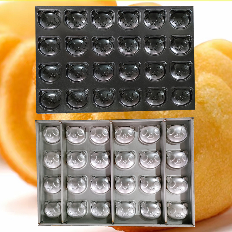 Custom ODM OEM Bear Paw Cups Industry Tray for Non-Stick Bread Cake Bakery Baking Tray