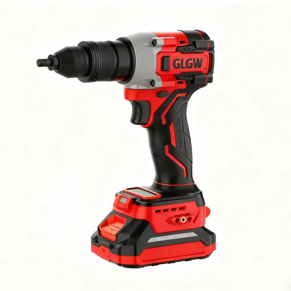 Glgw M8-M12 Automatically Retract Nails Hight Speed Electric Cordless Brushless Rivet Nut Gun