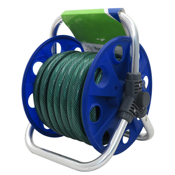 Seesa 1/2'' Diameter 15m Manual Retractable Wall Mounted Garden Water Hose Pipe