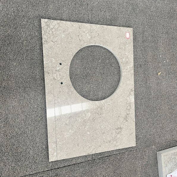 China Manufacture Jumbo Slabs Quartz Grey Stone Compact Slabs for Island Tops