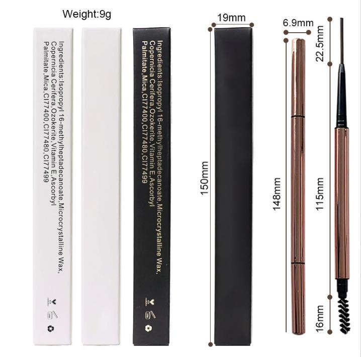 Eyebrow Pencil Private Label Waterproof Brow Makeup 6 Colors Eyebrow Pen