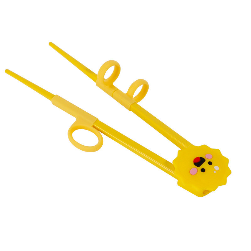 Wholesale OEM Cute Cartoon Baby Tableware Trainer Silicone Toy Chopsticks for Travel