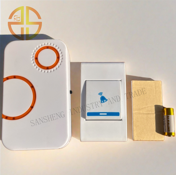 Sleek Wireless Doorbell Set with Durable Batteries Included