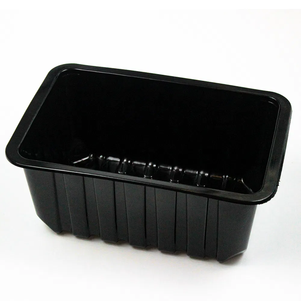 Disposable Plastic Tableware 160mm Length PP Plastic Container Black Custom for Dinner