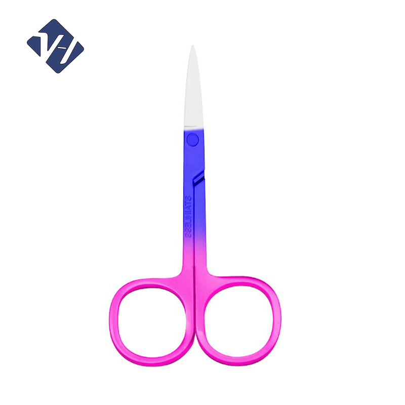 Professional Manicure Cuticle Nail Scissors Extra Strong Handle Manicure Eyebrow & Nose Hair Trimmer Cuticle Nail Scissor