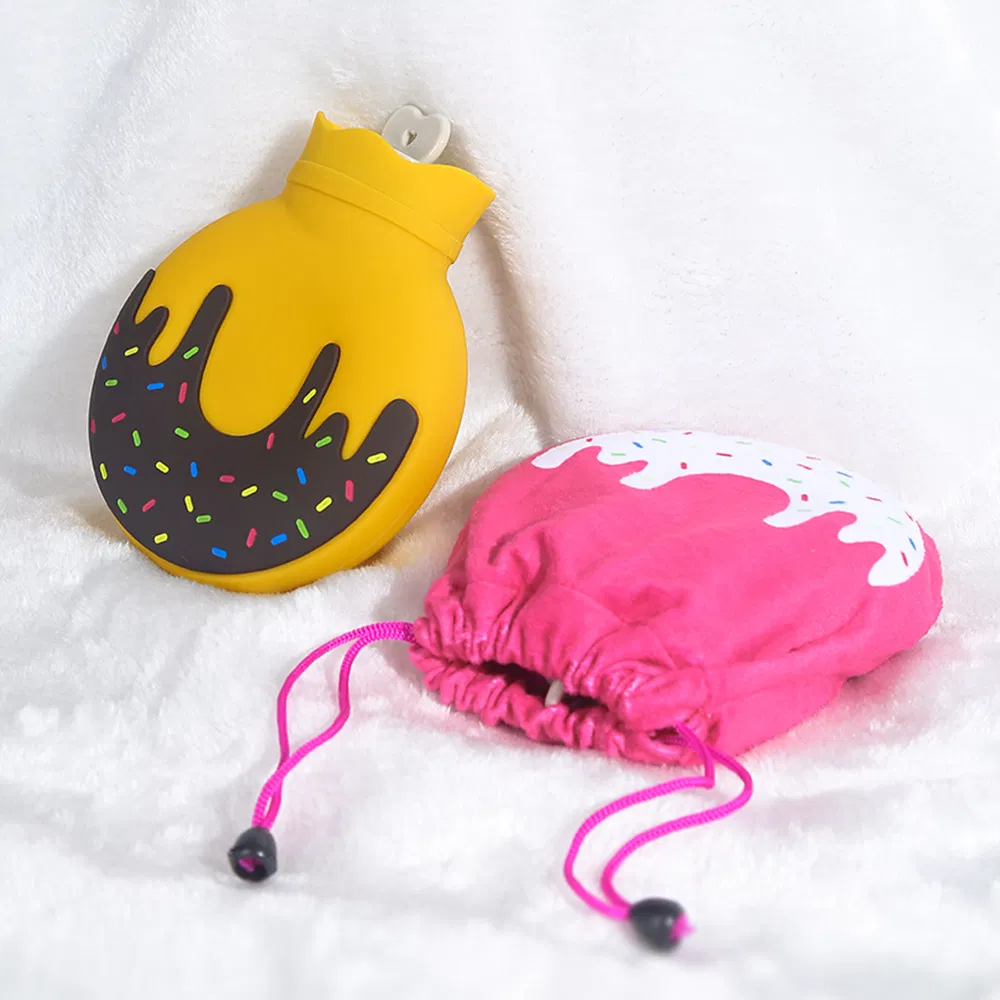 Silicone Microwave Heating Bottle Hot Water Bag with Cover