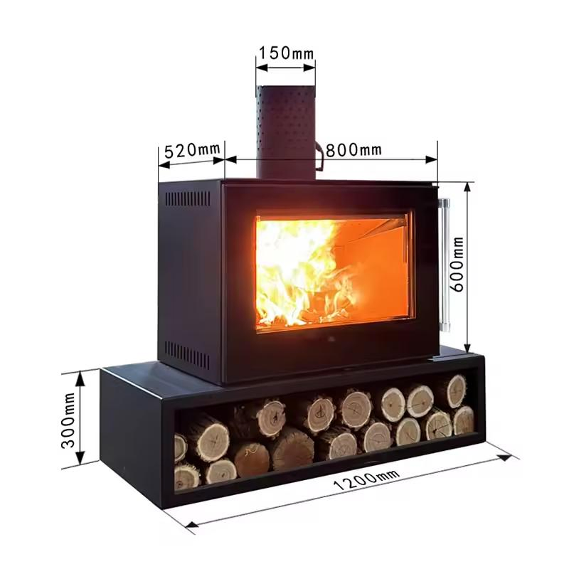Full-Screen German Design Free Standing Modern Fireplace with 1 Years Warrenty