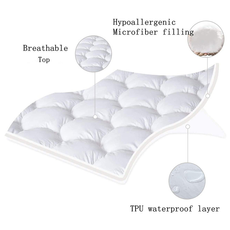 Wholesale Bedbug Proof Waterproof Quilted Mattress Protector