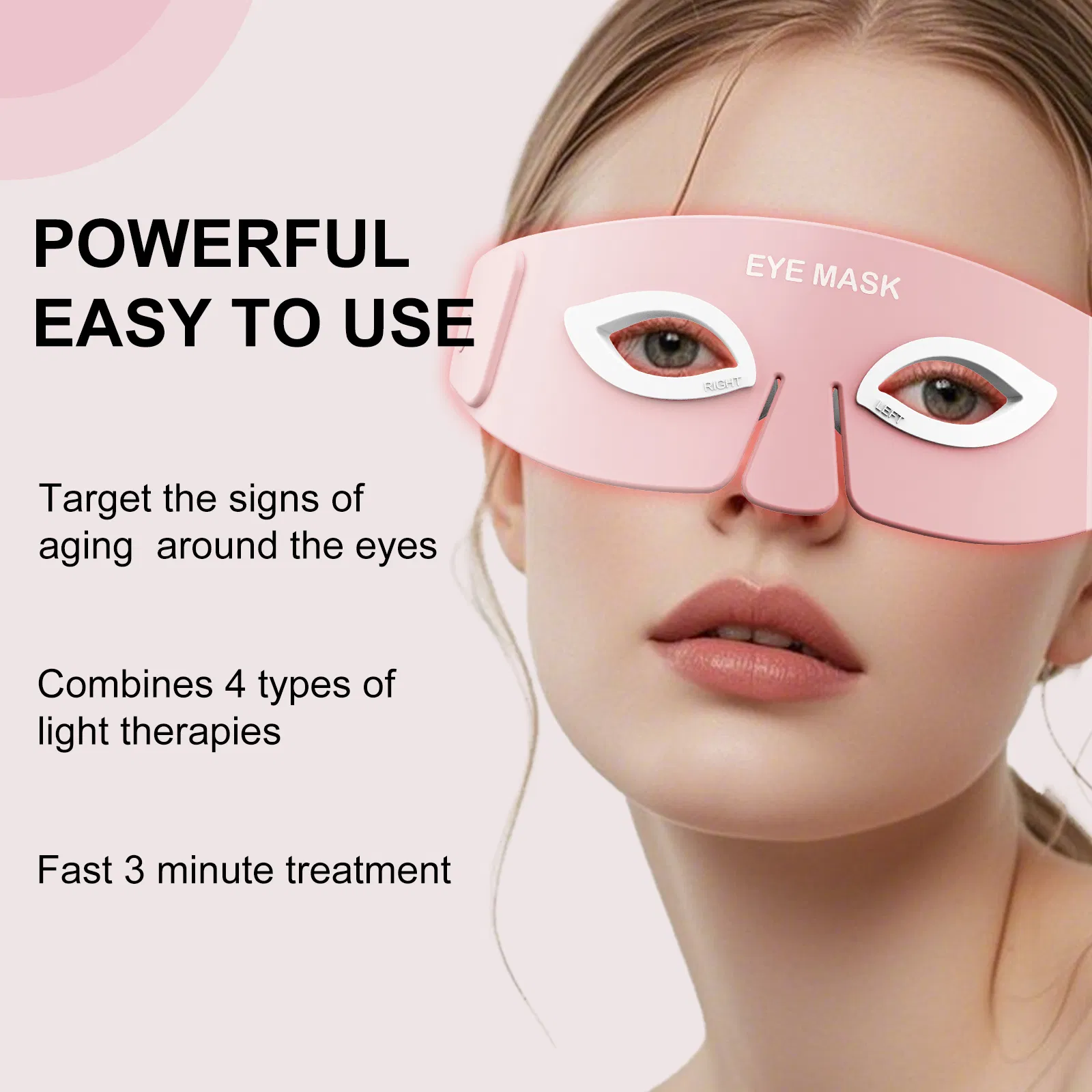 Revitalizing LED Eye Mask for Youthful Skin Renewal
