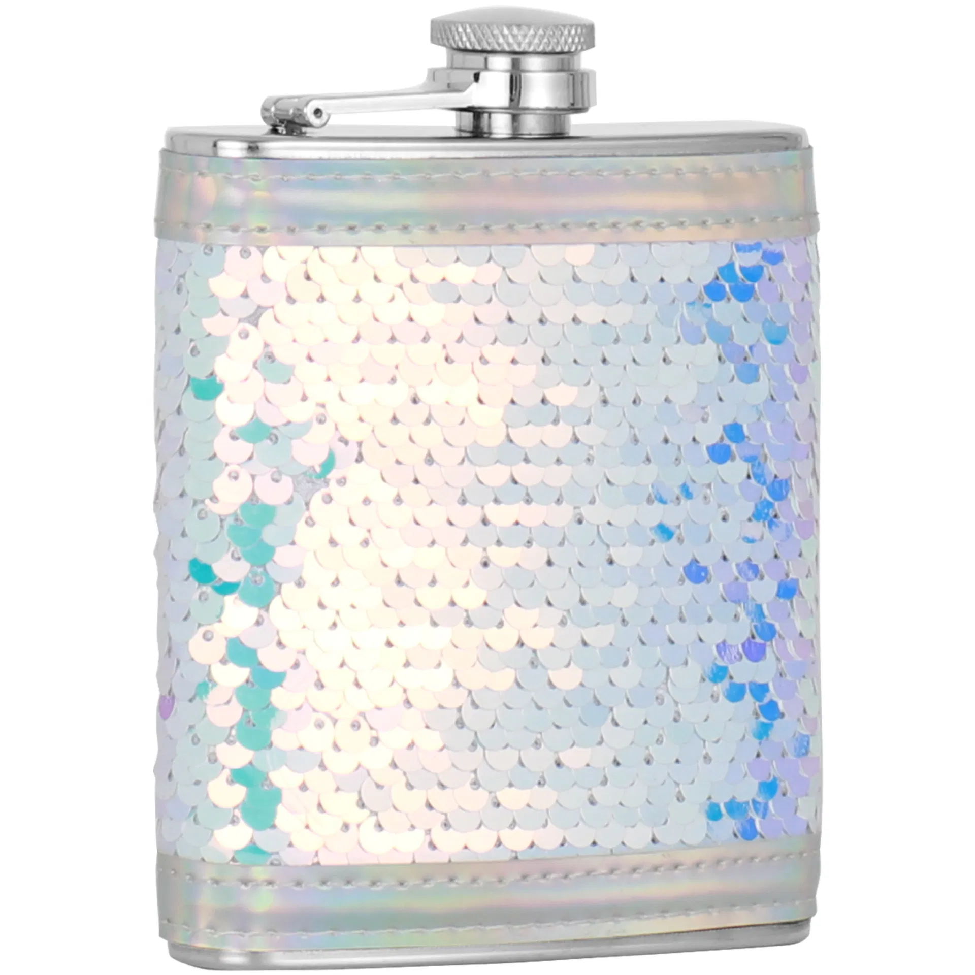 6 Oz Metal Hip Flask - Stainless Steel Body Flask for Travling