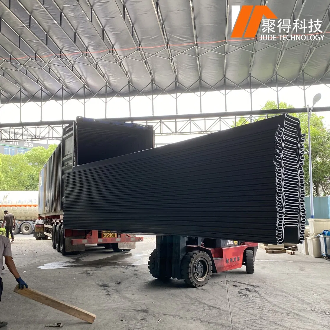 Low Cost UV-Resistant Vinyl Seawall PVC Sheet Piles Plastic Steel Sheet Pile