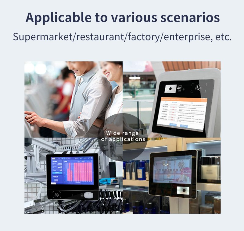 10.1inch POS Systems Touch Screen All in One Cash Register Checkout Terminal