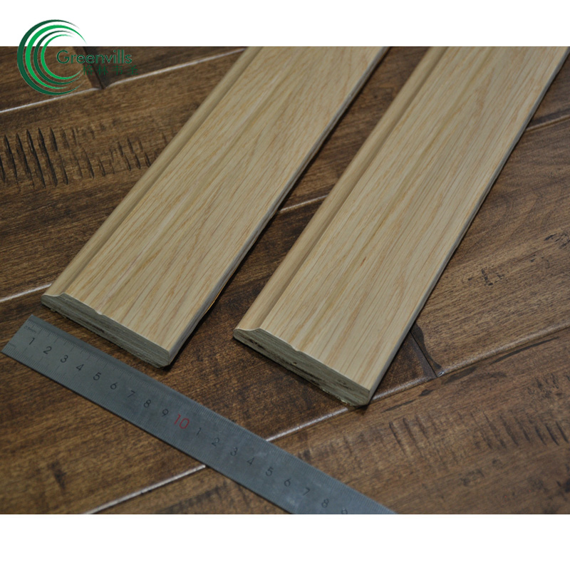 Customized Color Engineered Wood Skirting with Match Flooring Color