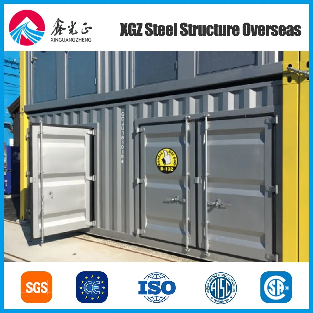 Low-Cost Yellow Modular House Container-House with Custom Features