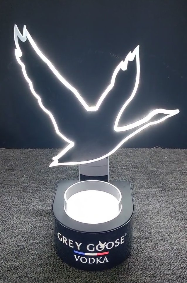 LED Acrylic Premium Spirit Bottle Upscale Bar Counter Glorifier Stand Illuminate Your Brand Globally