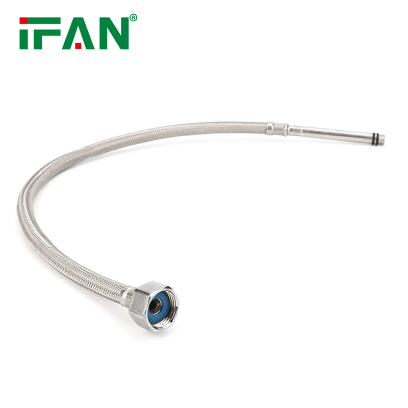 Ifan OEM Long-Lasting 30-60cm Bathroom Hose Stainless Steel Braided