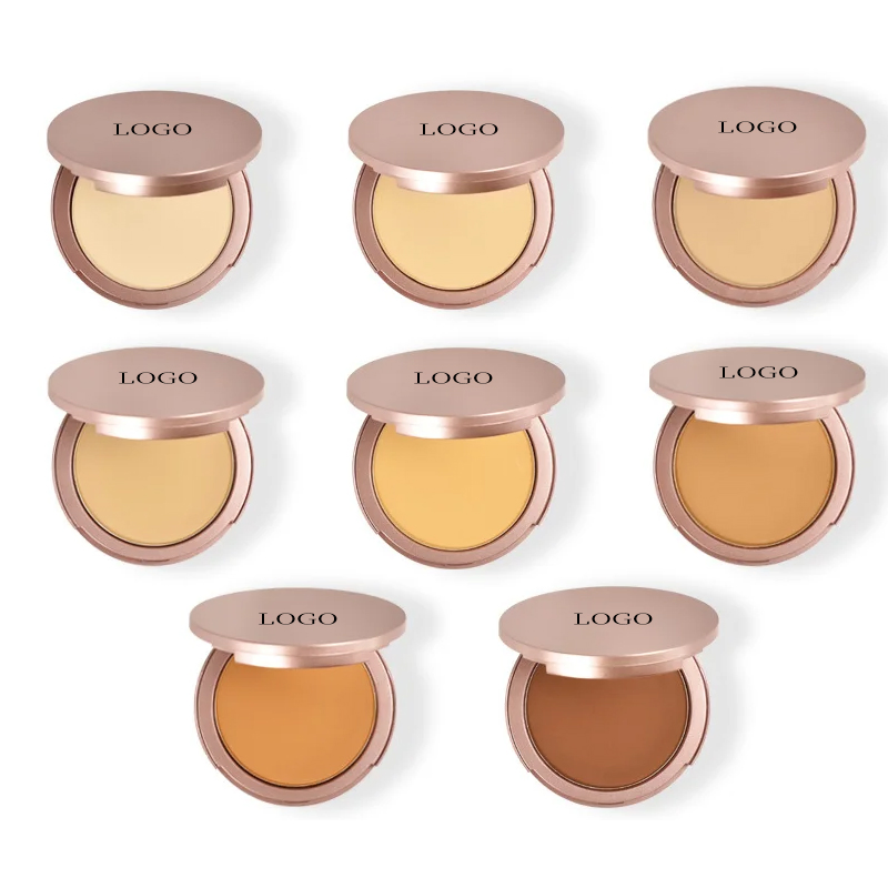 Ditong Non-Cakey Vegan Face Pressed Powder Waterproof Color-Correcting Compact Powder