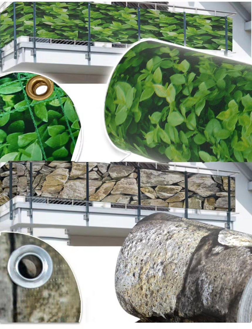 Privacy Screen Cover Decoration for Balcony Railing Terrace and Garden