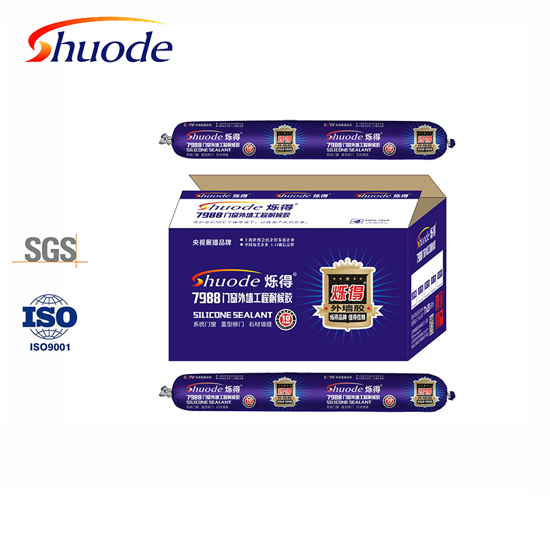 Neutral Silicone Sealants for Glass and Wood High Viscosity Waterproof Adhesive