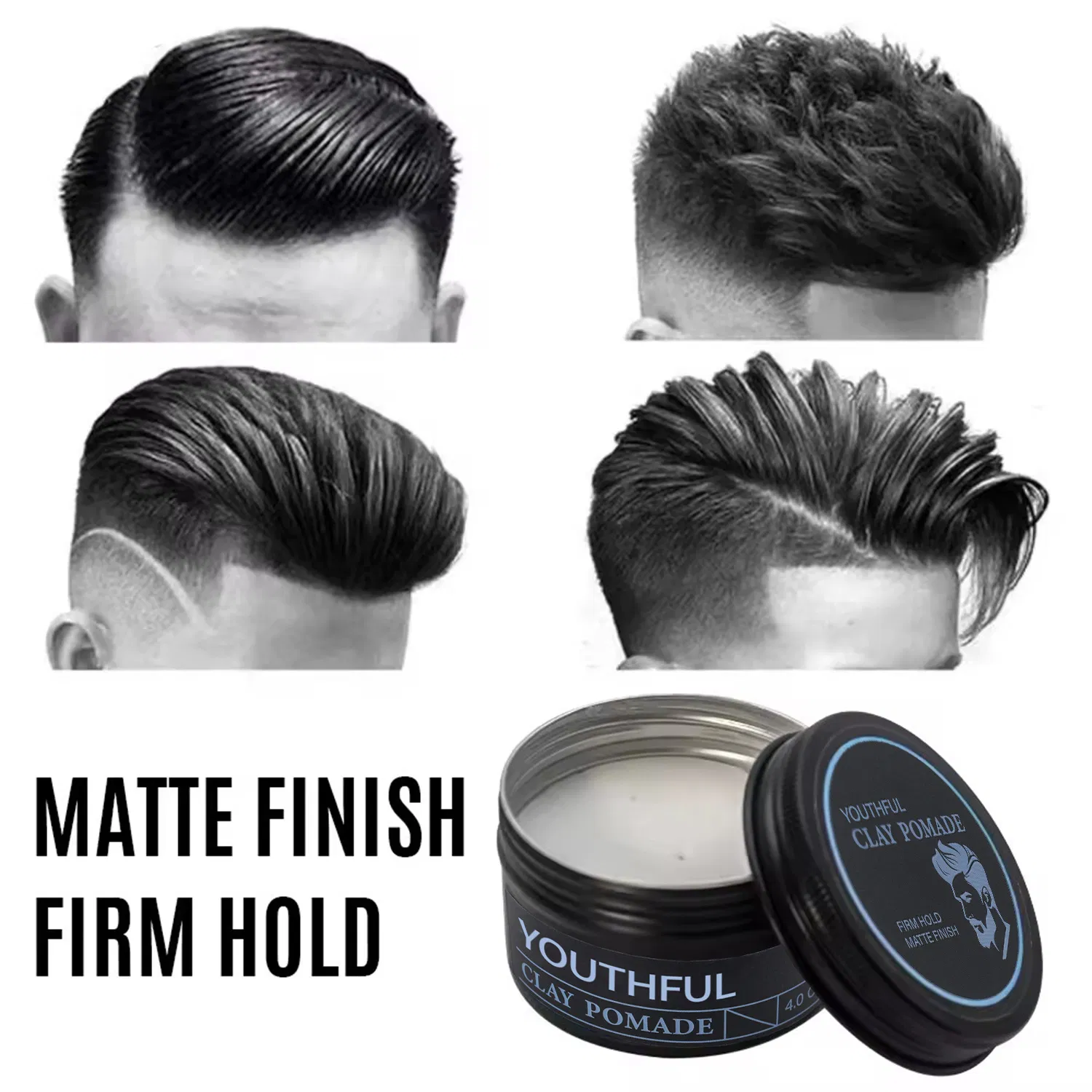 Youthful Private Styling Clay Matte Label Hair Mud